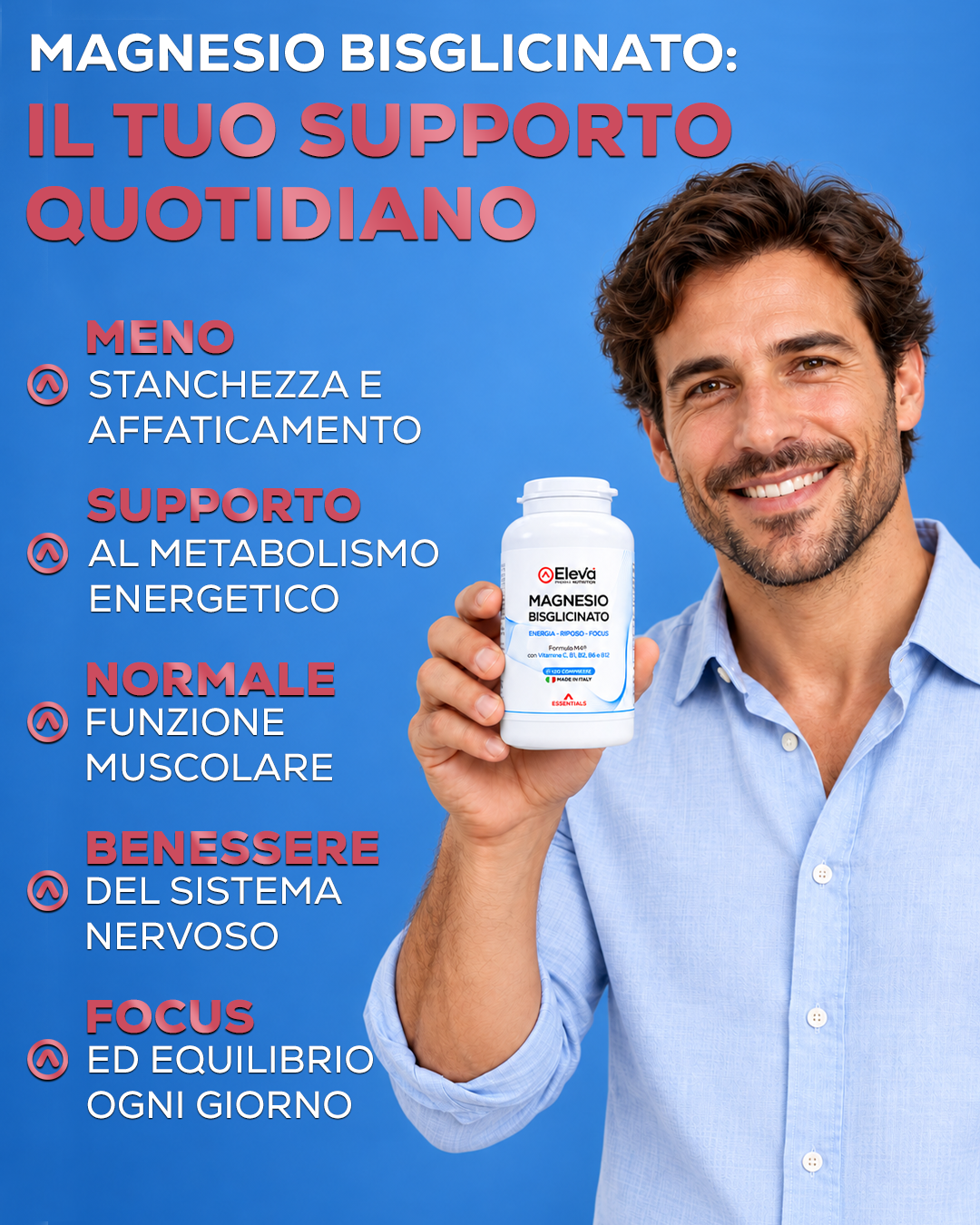 Eleva Essentials Magnesio Bisglicinato 240 Compresse