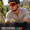 Eleva Shift Occhiali Sportivi 2-in-1 UV400 | Ciclismo, Running, Snow