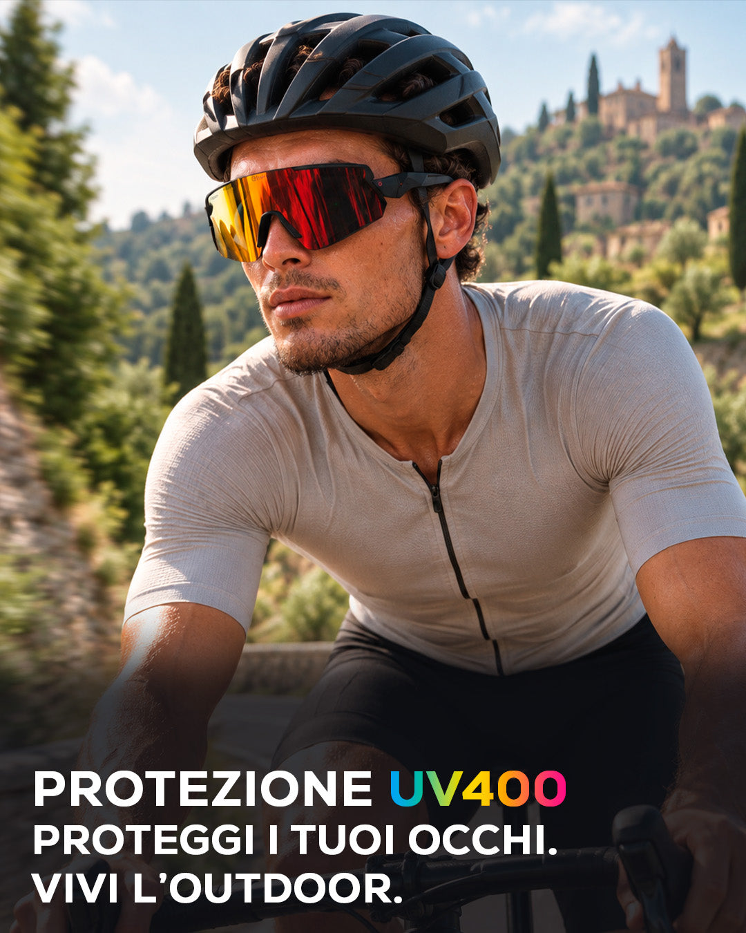 Eleva Shift Occhiali Sportivi 2-in-1 UV400 | Ciclismo, Running, Snow