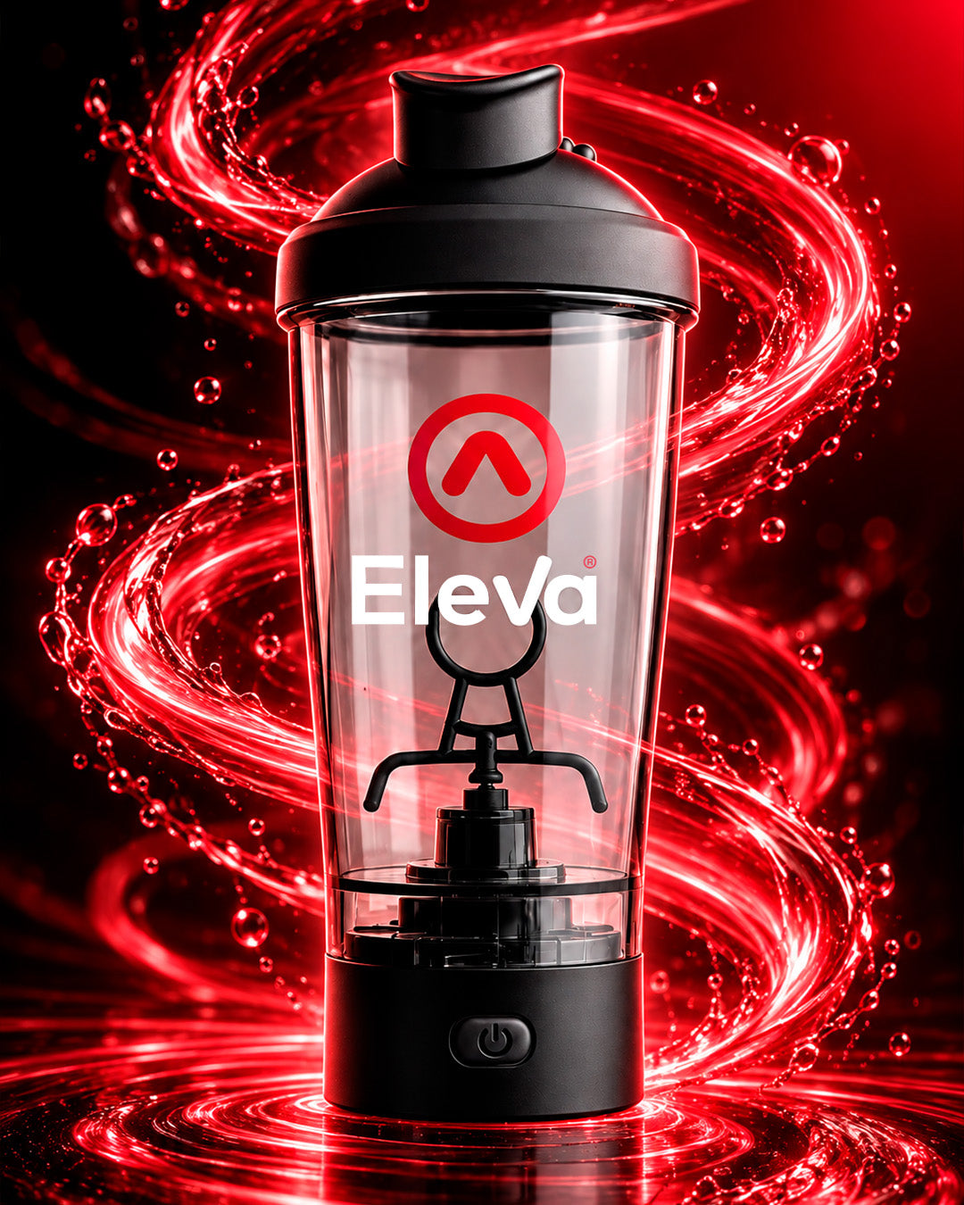 Eleva Shaker Elettrico 450ml per Proteine, Creatina e Frullati Proteici | Ricaricabile USB